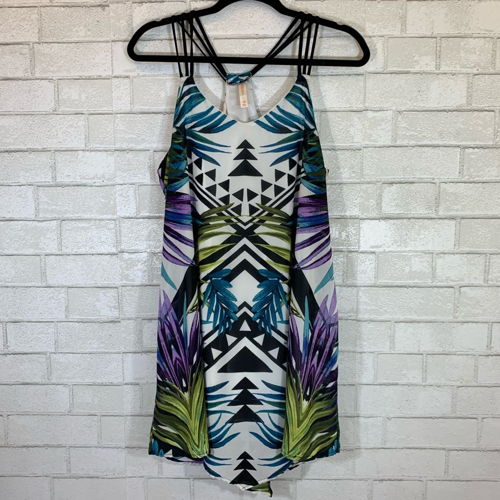 XHILARATION Tropical Aztec Dress